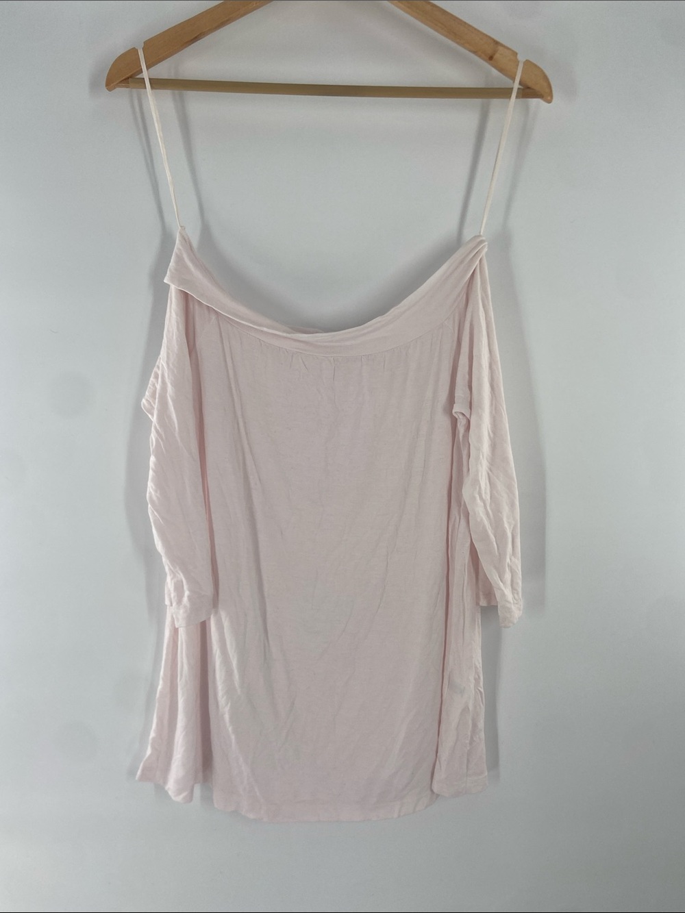 Michael Stars Pink Off the Shoulder Top Size OS Gently Used